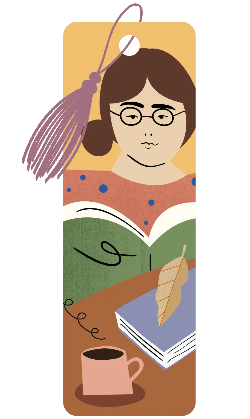 Page-Turner bookmark badge