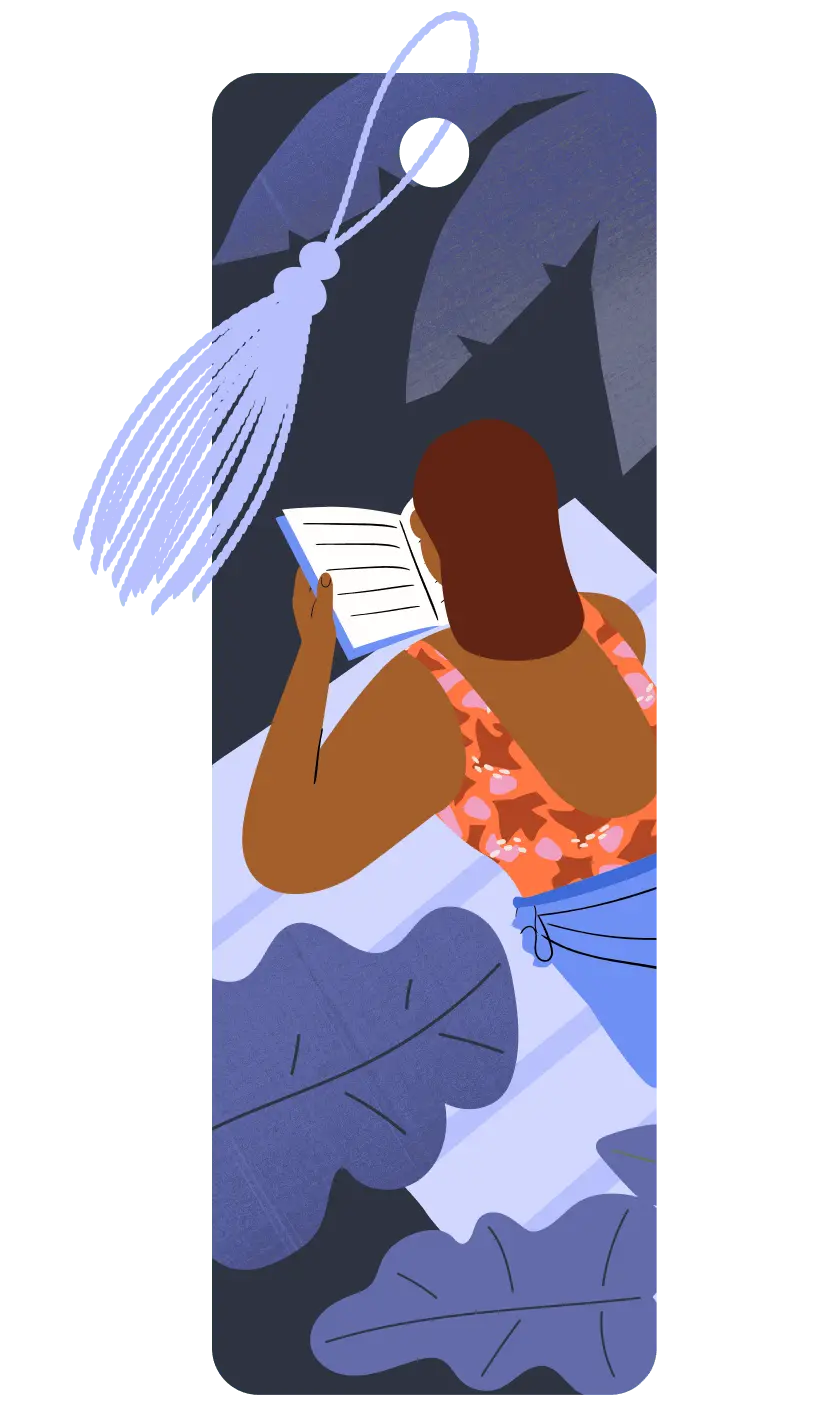 Poolside Puzzlers bookmark badge
