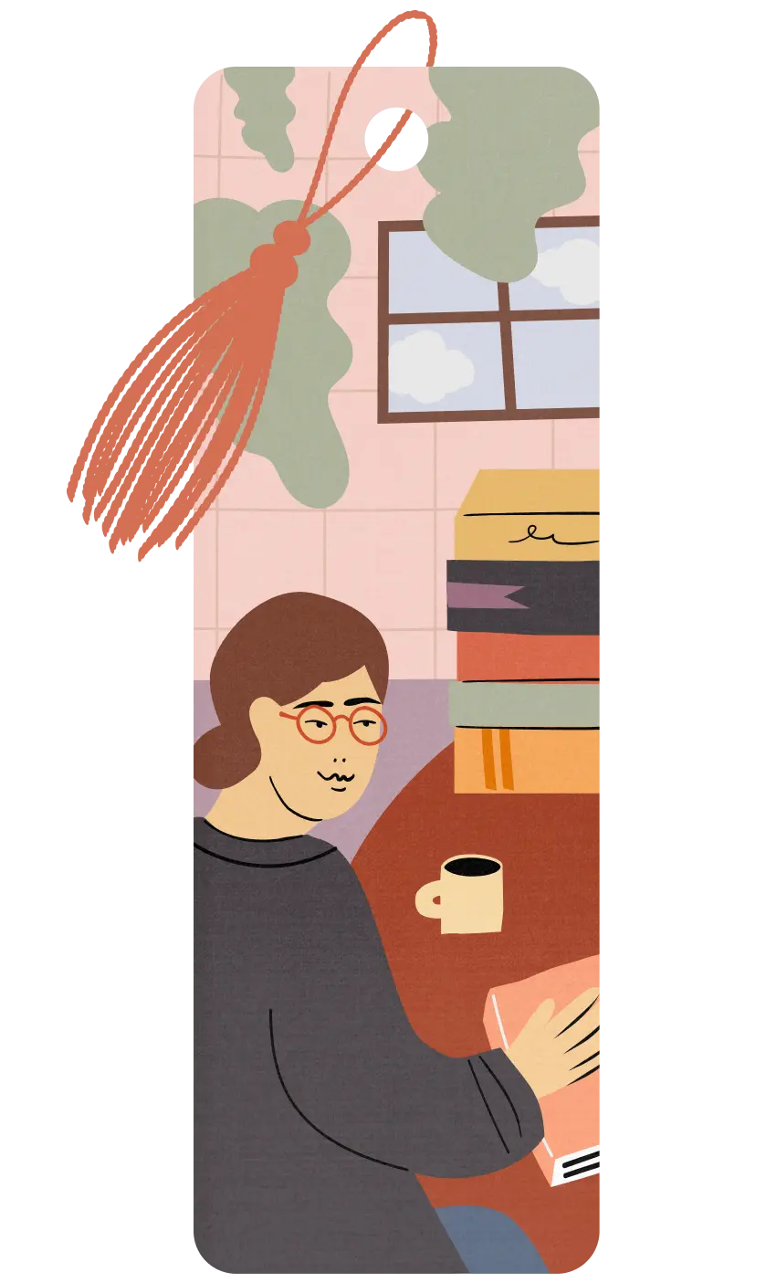 Book Boss bookmark badge