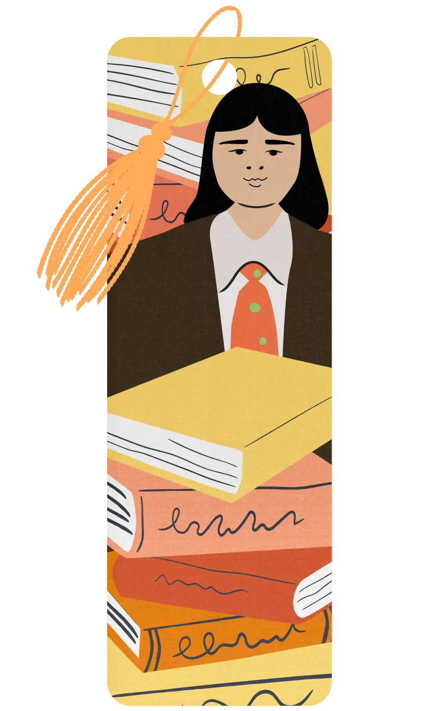 Book Boss bookmark badge