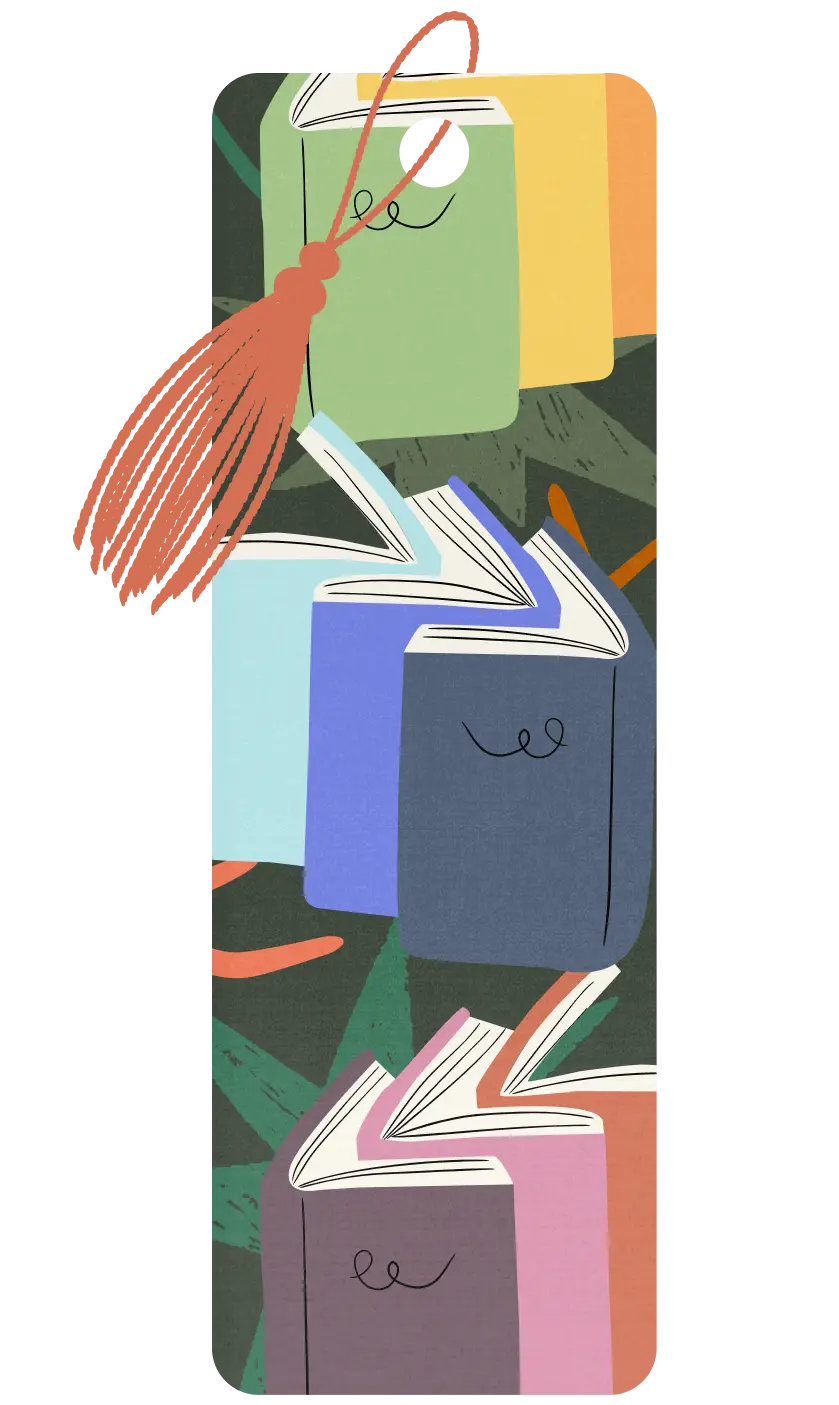 Books on Books bookmark badge