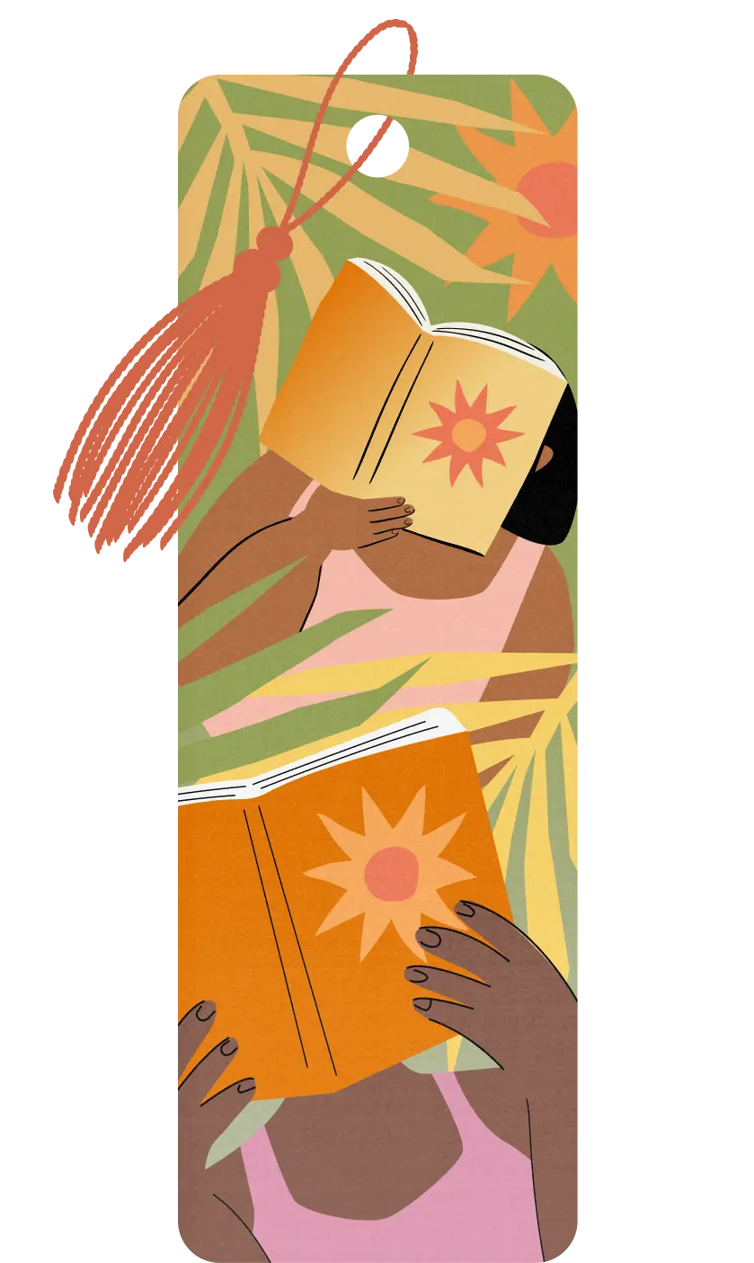 Literally Summer bookmark badge
