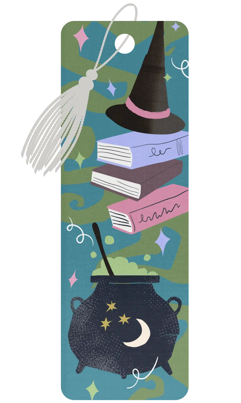 Spellbound bookmark badge
